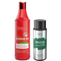 Forever Shampoo de Morango 500ml + Wess Balance Shampoo250ml