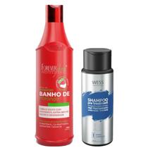 Forever Shampoo de Morango 500ml + Wess Nano Passo 1 - 250ml