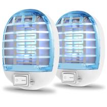 Forhimn Mata-Mosquitos Elétrico 2 Unidades para Uso Interno com Luz Azul Forhimn Mata-Mosquitos Elétrico 2 Unidades para Uso Interno com Luz Azul