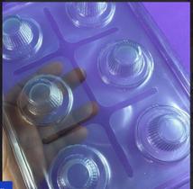 Forma 03 Partes Para Chocolate Bombom Listrado P. Fp71