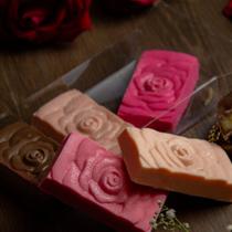 Forma 03 Partes Para Chocolate Mini Tablete Rosa Bwb Cod:10387