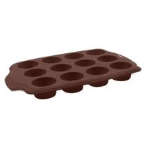 Forma 12 divisões Mini Glacê 29,5 x 20 x 2,7 cm - Chocolate Brinox