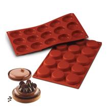 Forma 15 Moldes Tortina Doce Chocolate Silicone Silikomart