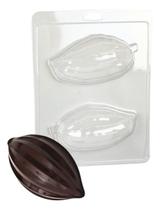 Forma 3 Partes Com Silicone P/ Chocolate Molde Cacau Rustico Forma 3 Partes Com Silicone P/ Chocolate Molde Cacau Rustico