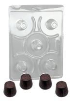 Forma 3 Partes Silicone Mini Copo Copinho Licor Chocolate