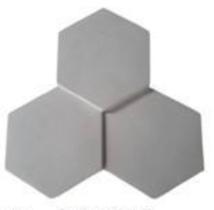 Forma 3d Abs Cimento/gesso Colmeia Gigante