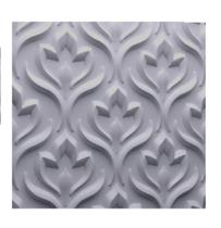 Forma 3d Abs Tulipas Cimento/gesso 33x33 Cm