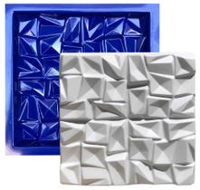Forma 3D Gesso e Cimento ABS 1mm - Abstrato 30x30 cm