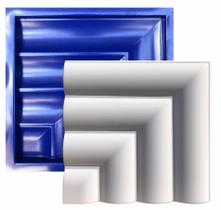 Forma 3D Gesso e Cimento ABS 1mm - Cabeceira 30x30 cm