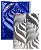 Forma 3D Gesso e Cimento ABS 1mm - Folhas 44x30 cm