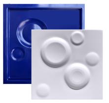 Forma 3D Gesso e Cimento ABS 1mm - Luas 32x32 cm