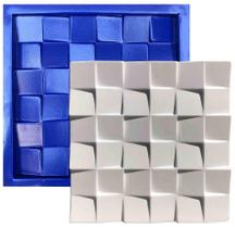 Forma 3D Gesso e Cimento ABS 1mm - Prisma 30x30 cm