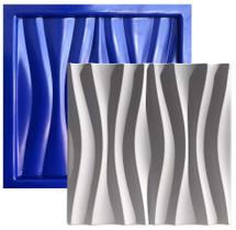 Forma 3D Gesso e Cimento ABS 1mm - Riviera 30x30 cm Forma 3D Gesso e Cimento ABS 1mm - Riviera 30x30 cm