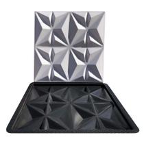 Forma 3D Gesso e Cimento ABS - Cullinans Moderno 30x30