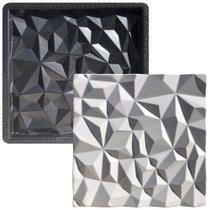 Forma 3D Gesso e Cimento ABS - Diamante 40x40