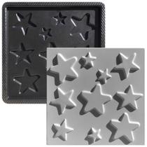 Forma 3D Gesso e Cimento ABS - Estrelas 40x40