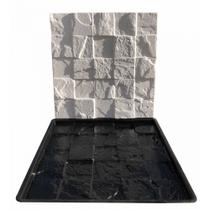 Forma 3D Gesso e Cimento ABS - Mosaico Rústico 50x50cm Forma 3D Gesso e Cimento ABS - Mosaico Rústico 50x50cm