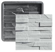 Forma 3D Gesso e Cimento ABS - Pedra Ferro 30x30 Forma 3D Gesso e Cimento ABS - Pedra Ferro 30x30