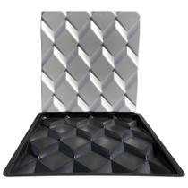 Forma 3D Gesso e Cimento ABS - Polígonos 30x30
