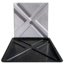 Forma 3D Gesso e Cimento ABS - Quadrangular 50x50 Forma 3D Gesso e Cimento ABS - Quadrangular 50x50