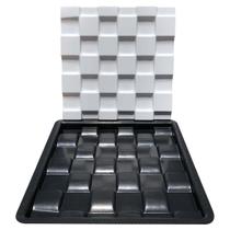 Forma 3D Gesso e Cimento ABS - Xadrez 30x30 Forma 3D Gesso e Cimento ABS - Xadrez 30x30