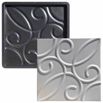Forma 3D Gesso e Cimento ABS - Zafira 40x40cm Forma 3D Gesso e Cimento ABS - Zafira 40x40cm