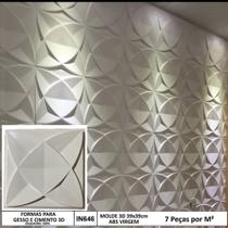 Fôrma 3d Gesso Floribela Dakar 39x39cm ABS 1,5mm Molde Para Gesso/Cimento 3d IN646