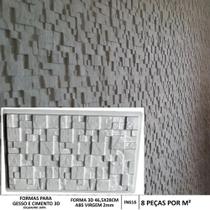Forma 3d Gesso Mosaico Rústico 46,5x28cm em ABS Molde Para Gesso/Cimento 3D IN616 - INNOVE3D