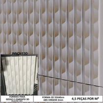 Forma 3d Gesso Ripado Estilizada 55x40 em ABS Virgem Gesso E Cimenticio 3D IN322 Forma 3d Gesso Ripado Estilizada 55x40 em ABS Virgem Gesso E Cimenticio 3D IN322