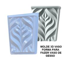 Forma 3d Mini Vaso Folha 24x20x14cm abs 1,5mm Molde para gesso 3d IN638 Forma 3d Mini Vaso Folha 24x20x14cm abs 1,5mm Molde para gesso 3d IN638