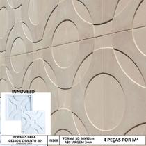 Forma 3d molde para gesso 3d muralta 50x50cm em abs 2mm gesso / cimento 3d in268 Forma 3d molde para gesso 3d muralta 50x50cm em abs 2mm gesso / cimento 3d in268