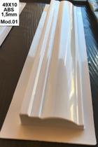 Forma 3d Moldura Sanca Roda Teto 49x10cm Abs 1,5 Molde para gesso 3d MD1
