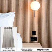 Forma 3d Ripado 50x25cm Abs 2mm Molde Gesso/cimento 3d Forma 3d Ripado 50x25cm Abs 2mm Molde Gesso/cimento 3d