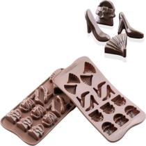 Forma 3D Silicone Mini Bombom Chocolate Fashion Confeitaria Molde Doces Silikomart Forma 3D Silicone Mini Bombom Chocolate Fashion Confeitaria Molde Doces Silikomart