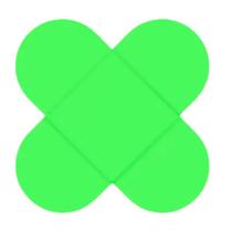 Forma 4 Petálas Verde Neon 50 Un - Nc Toys Forma 4 Petálas Verde Neon 50 Un - Nc Toys