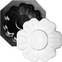 Forma Abs Pisante Flor Para Caminho Jardim 40x40x4cm Forma Abs Pisante Flor Para Caminho Jardim 40x40x4cm