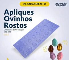 Forma acetato apliques de ovinhos rostos 20gr (881) porto forma