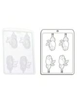 forma acetato flor rosa botão 304 pirulito