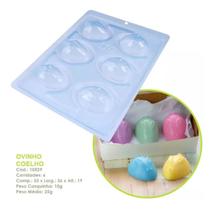 Forma Acetato Silicone Chocolate Ovinho Coelho 10529