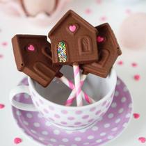 Forma Acetato Simples Pirulito Casa Casinha Forma Acetato Simples Pirulito Casa Casinha