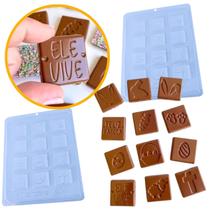 Forma Acetato Simples Tabletinho Quadrado Páscoa 2 Unidades Forma Acetato Simples Tabletinho Quadrado Páscoa 2 Unidades