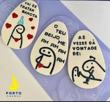 Forma acetato tampa flork meme ovo 500gr (890) porto formas