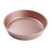Forma Aço Carbono Redonda - 24cm - Rose Gold - 1 unidade - Cromus Linha Profissional Allonsy - Rizzo