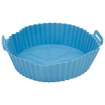 Forma Air Fryer Silicone Antiaderente Reutilizável Para Fritadeira Microondas Assadeira Forno Bandeja Cesta Cestinha For