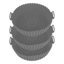 Forma Airfryer De Silicone Cinza Kit C/3 - Dolce Home