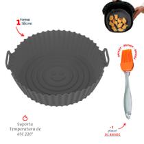 Forma Airfryer De Silicone Cinza - Pincel de Silicone Dolce Home