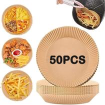 Forma Airfryer Forro De Papel Descartável 50 Peças Grande