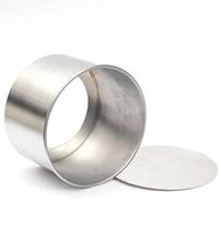 Forma alumínio redonda 8 x 5 cm fundo removível p/ bolos e tortas - Limanox