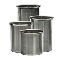 Forma Alumínio Redonda Diâmetro 8cm Altura 8cm ao 15,5cm (4 peças)