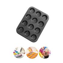 Forma Antiaderente Com 12 Cavidades Para Cupcakes Pão De Queijo Omelete Massas Forma Antiaderente Com 12 Cavidades Para Cupcakes Pão De Queijo Omelete Massas